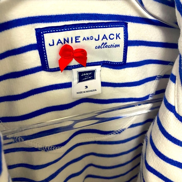 Janie and Jack toddler girl coordinating blazer pants set, with flower detail. - Picture 2 of 7